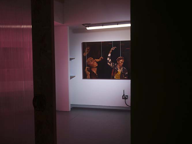 Higher Love painting in exhibition